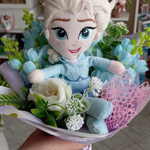 Elza Frozen ovis ballagási csokor ajándék plüss  - Meska.hu