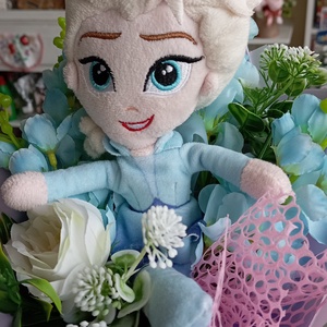 Elza Frozen ovis ballagási csokor ajándék plüss  - otthon & életmód - dekoráció - virágdísz és tartó - csokor & virágdísz - Meska.hu