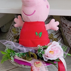 Peppa malac ovis ballagási csokor  - otthon & életmód - dekoráció - virágdísz és tartó - csokor & virágdísz - Meska.hu