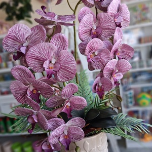 Gumi orchidea asztaldísz  - Meska.hu