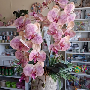 Gumi orchidea asztaldísz  - otthon & életmód - dekoráció - asztal és polc dekoráció - asztaldísz - Meska.hu