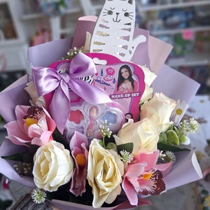 Sminkes ovis ballagási csokor - otthon & életmód - virágdekoráció - virágok - virágcsokor - Meska.hu