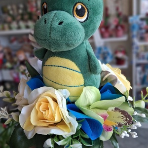 Dínos ovis ballagási csokor , Otthon & Életmód, Virágdekoráció, Virágok, Virágcsokor, Virágkötés, MESKA