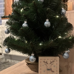 Mini fa dekoráció / Szarvas - karácsony - karácsonyi lakásdekoráció - karácsonyi lakásdíszek - Meska.hu