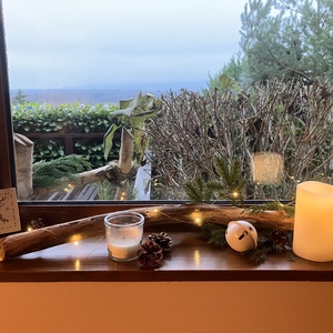 Mini fa dekoráció / Szarvas - karácsony - karácsonyi lakásdekoráció - karácsonyi lakásdíszek - Meska.hu