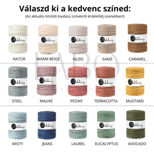 80 cm-es egyedi makramé óriás mandala, fali dekoráció - otthon & életmód - dekoráció - fali és függő dekoráció - falra akasztható dekor - Meska.hu