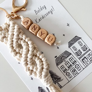 ANYU feliratos makramé kulcstartó adventi képeslappal, különleges karácsonyi ajándék anyukáknak - táska & tok - kulcstartó & táskadísz - kulcstartó - Meska.hu ANYU feliratos makramé kulcstartó adventi képeslappal, különleges karácsonyi ajándék anyukáknak - táska & tok - kulcstartó & táskadísz - kulcstartó - Meska.hu