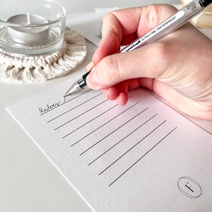 Karácsonyi képeslap hógömb mintával (A6-os), újrahasznosított papírra nyomtatva, borítékkal - otthon & életmód - papír, írószer - ajándékozás kellékei - képeslap, üdvözlőlap - Meska.hu