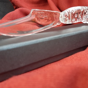 Üveg bicska. Halas. 2. - otthon & életmód - dekoráció - dísztárgy - Meska.hu