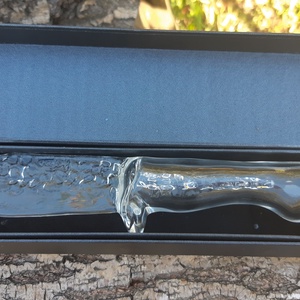 Üveg Kés. Kovácsolt - otthon & életmód - dekoráció - dísztárgy - Meska.hu