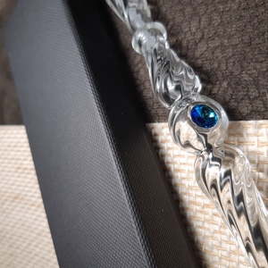Üveg toll - Swarovski Aquamarine - otthon & életmód - papír, írószer - ceruza & toll - Meska.hu