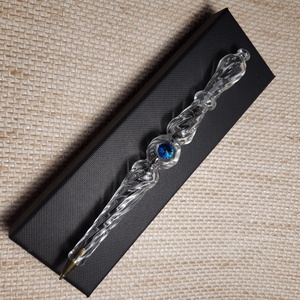 Üveg toll - Swarovski Aquamarine - otthon & életmód - papír, írószer - ceruza & toll - Meska.hu