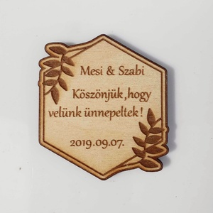 Esküvői köszönet ajándék 10, Esküvő, Emlék & Ajándék, Köszönőajándék, Famegmunkálás, Gravírozás, pirográfia, MESKA