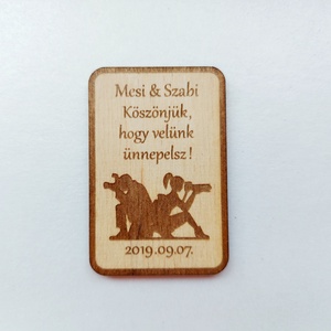 Esküvői köszönet ajándék fotósok, Esküvő, Emlék & Ajándék, Köszönőajándék, Famegmunkálás, Gravírozás, pirográfia, MESKA