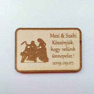 Esküvői köszönet ajándék motoros5, Esküvő, Emlék & Ajándék, Köszönőajándék, Famegmunkálás, Gravírozás, pirográfia, MESKA