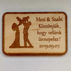 Esküvői köszönet ajándék gyerekek, Esküvő, Emlék & Ajándék, Köszönőajándék, Famegmunkálás, Gravírozás, pirográfia, MESKA
