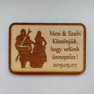 Esküvői köszönet ajándék Mando, Esküvő, Emlék & Ajándék, Köszönőajándék, Famegmunkálás, Gravírozás, pirográfia, MESKA