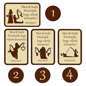 Esküvői köszönet ajándék horgász(hűtőmágnes) - esküvő - emlék & ajándék - köszönőajándék - Meska.hu