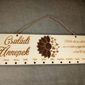 Családi ünnepek öröknaptár - otthon & életmód - dekoráció - fali és függő dekoráció - falinaptár & öröknaptár - Meska.hu
