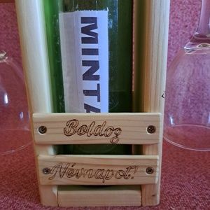 Álló bortartó - otthon & életmód - konyhafelszerelés, tálalás - italos kellékek - italtartó - Meska.hu