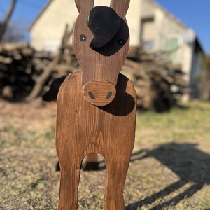 Kicsi lovas virágtartó, Otthon & Életmód, Ház & Kert, Kerti dísz, Famegmunkálás, Festett tárgyak, MESKA