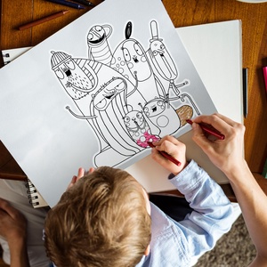 Kuflik falmatrica - Színezd ki! (8 db), Baba - mama, Gyerekszoba falmatrica, Babaszoba-dekoráció, Fotó, grafika, rajz, illusztráció, MESKA