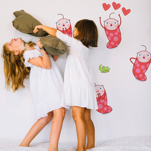 Kuflik Pofánka falmatrica csomag, Baba - mama, Gyerekszoba falmatrica, Babaszoba-dekoráció, Fotó, grafika, rajz, illusztráció, MESKA