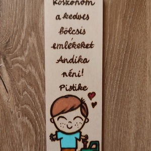 Bölcsis köszönő ajándék, könyvjelző - Meska.hu