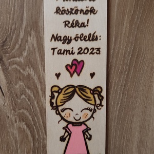 Bölcsis köszönő ajándék, könyvjelző - Meska.hu