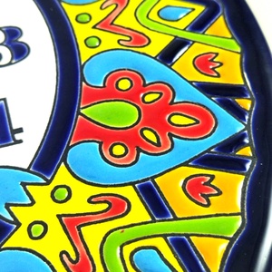 Kerámia falióra - otthon & életmód - dekoráció - fali és függő dekoráció - falióra & óra - Meska.hu