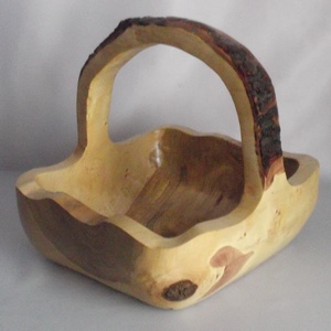 Fa Nagyméretű kerti rusztikus vintage vízhatlan gyümölcs fargott kosár Extra Large  - ékszer - ékszertartó - ékszertartó tál - Meska.hu