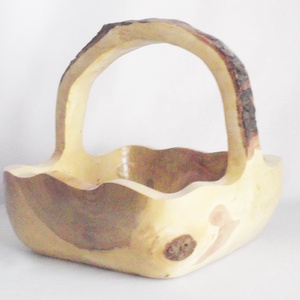 Fa Nagyméretű kerti rusztikus vintage vízhatlan gyümölcs fargott kosár Extra Large  - ékszer - ékszertartó - ékszertartó tál - Meska.hu