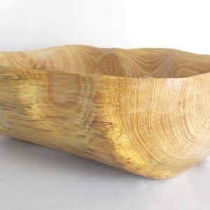 Fa Modern lakberendezés Hullámos selyem fény faragott vörösfenyő fatál tálaló -  - Meska.hu