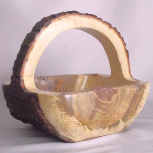 Fa Nagyméretű kerti rusztikus vízhatlan gyümölcs fargott kosár Extra Large  - otthon & életmód - tárolás & rendszerezés - tárolókosár - Meska.hu