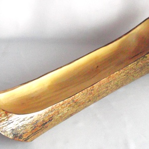 Rusztikus vintage fatörzs egyedi fargott tál tálca large  - otthon & életmód - ház & kert - kerti bútor - Meska.hu