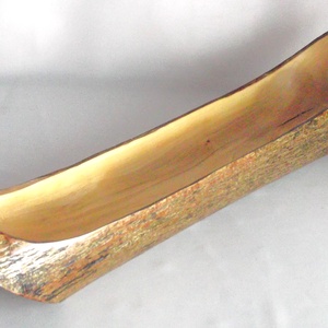 Rusztikus vintage fatörzs egyedi fargott tál tálca large  - otthon & életmód - ház & kert - kerti bútor - Meska.hu