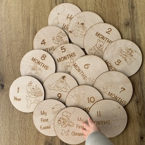 Baba mérföldkő körök, Baba - mama, Babafotózás, Baba mérföldkő kártyák, Famegmunkálás, Gravírozás, pirográfia, MESKA