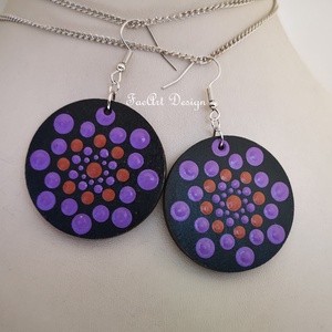 Mandala Fülbevaló, Ékszer, Fülbevaló, Lógó fülbevaló, Ékszerkészítés, Festészet, MESKA