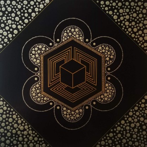 Axonometria - Gabonakör  - Pontfestett mandala, Művészet, Festmény, Akril, Festészet, MESKA