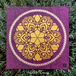 Rozetta mandala, Művészet, Festmény, Akril, Festészet, MESKA