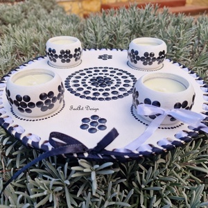 Pontfestett Adventi koszorú - karácsony - adventi díszek - adventi koszorú - Meska.hu Pontfestett Adventi koszorú - karácsony - adventi díszek - adventi koszorú - Meska.hu