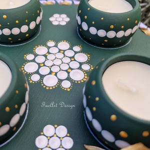 Pontfestett Adventi koszorú - karácsony - adventi díszek - adventi koszorú - Meska.hu Pontfestett Adventi koszorú - karácsony - adventi díszek - adventi koszorú - Meska.hu