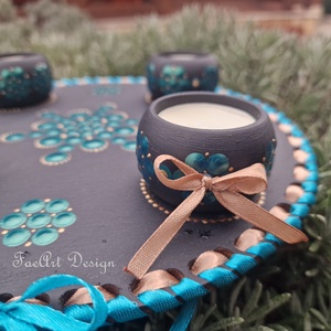 Pontfestett Adventi koszorú - karácsony - adventi díszek - adventi koszorú - Meska.hu Pontfestett Adventi koszorú - karácsony - adventi díszek - adventi koszorú - Meska.hu