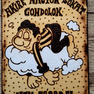 Kézzel gravírozott fatábla  - Meska.hu
