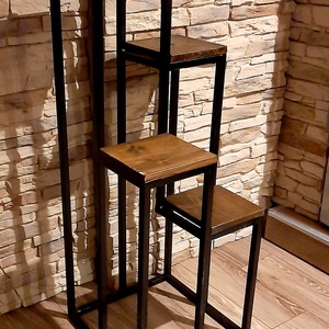 Fém virágtartó, virágtartó állvány - otthon & életmód - bútor - virágállvány - Meska.hu