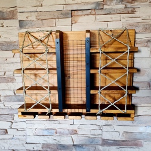 Fali bortartó, dugótartóval - otthon & életmód - konyhafelszerelés, tálalás - tálalás - bortartó - Meska.hu