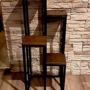 Fém virágtartó, virágtartó állvány - otthon & életmód - bútor - virágállvány - Meska.hu