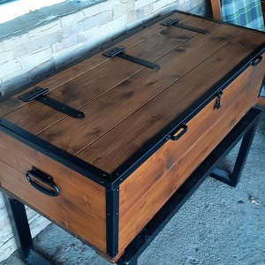 Tároló láda, kincsesláda , Otthon & Életmód, Tárolás & Rendszerezés, Láda, Famegmunkálás, Fémmegmunkálás, MESKA