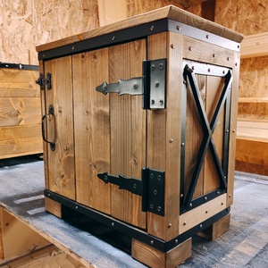 Rusztikus éjjeliszekrény , Otthon & Életmód, Bútor, Szekrény, Famegmunkálás, Fémmegmunkálás, MESKA