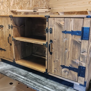 Rusztikus tv szekrény -Signature modell, Otthon & Életmód, Bútor, Szekrény, Famegmunkálás, Fémmegmunkálás, MESKA